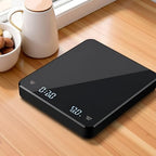 Rechargeable Coffee Scale, Portable Digital Kitchen Scale with Automatic Timing Rechargeable Mini Coffee Scales, Food Kitchen Scales for Baking, Cooking, and Meal Prep(Black) - Image 5