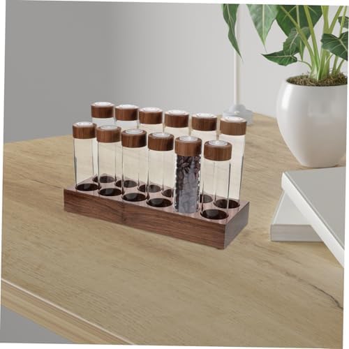 ULTECHNOVO Glass Coffee Bean Canister with Wooden Holder and Airtight Lid - Image 6