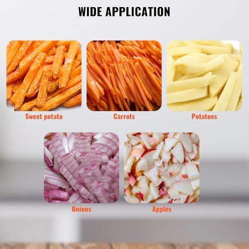 VEVOR Commercial Vegetable Fruit Chopper 1/4" Blade Heavy Duty Professional Food Dicer Kattex French Fry Cutter Onion Slicer Stainless Steel for Peppers Potato Mushroom - Image 4