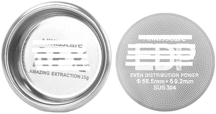 Coffee Filter Basket 58MM Precise 18g 22g Puck Screen For Bottomless Portafilter Espresso Machine Accessories Barista Tools(58MM 15g with 0.2MM) by Unknown