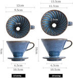 Ceramic Coffee Filter Cup Reusable Filters Maker V Style Funnel Dripper Accessories(Small) - Image 7