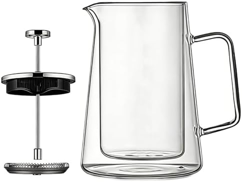 Coffee Press Glass Stainless Steel Double-Wall Insulated Kettle by Unknown