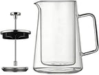 Coffee Press Glass Stainless Steel Double-Wall Insulated Kettle by Unknown
