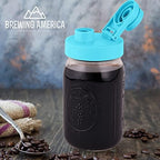 Filter and Mason Jar with Drinking Lid: Stainless Steel Fine Filter and 1 Quart Mason Jar and American-made Drink Lid - Easy Cold Brew at Home! - Image 5