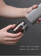 NEW Hero Manual Coffee Grinder with CNC Stainless Steel Conical Burr -Internal Adjustable Setting,Double Bearing Positioning,French Press Coffee for Hand Grinder Gift BULEA (Silver) - Image 4