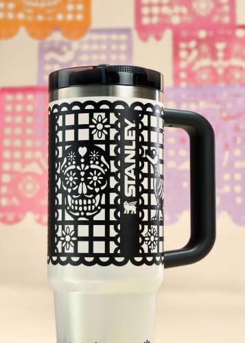 STANLEY Quencher ProTour Flipstraw Tumbler, 30 oz, Salt Papel Picado - Image 5