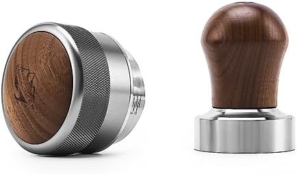 Espresso Tool Set | 54mm Espresso Tamper with Spiral Pattern Base | Espresso Distributor with Adjustable Height | Fit 54mm Espresso bottomless and Double Spout Portafilters by CrossCreekLLC