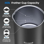 ECOWELL Milk Frother, 4-in-1 Electric Milk Steamer, 120s Fast Frothing - Image 5