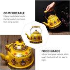 Enamel Whistle Tea Kettle Whistling Teapot Induction Suitable for Home Kitchen Cookers Electric Stovetops-4.2L/125(3.3L) - Image 2