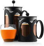 BODUM 10683-01 Kenya French Press Coffee Maker, Borosilicate Glass - 4-Cup (0.5 L), Black - Image 2