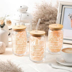 Zhehao 12 Pack Friendship Gifts for Women Friends 16oz Glass Cups Bulk - Image 3