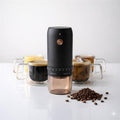 Professional Portable Electric Coffee Grinder, Stainless Steel Conical Burr Mill with 40 Adjustable Grind Settings, Cordless Rechargeable Coffee Grinder for Espresso, Drip, French Press, Matte Black by Gcurtain