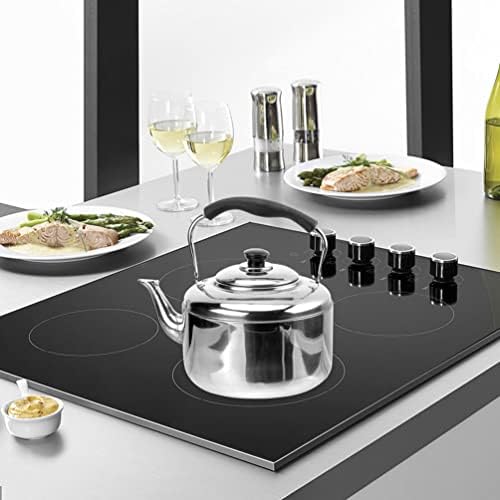 ERINGOGO 7 Liters Whistling Tea Kettle Stovetop, Stainless Steel Teapot Water Kettle with Fast Heating Base, Mirror Polished Camping Tea Maker for Gas, Induction - Image 4
