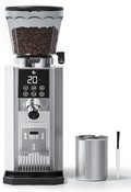 AMZCHEF Electric Coffee Grinder with Large Bean Hopper, 45 Adjustable Grind Settings, Conical Burr Mill, Digital Timer, Anti-Static Design for Home and Office Coffee Stations by AMZCHEF