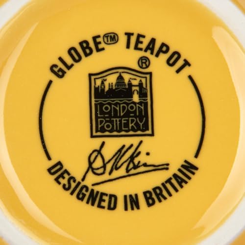 London Pottery Farmhouse 4 Cup Ceramic Teapot with Removable Infuser and Lid, Large Tea Pot with Stainless Steel Fine Mesh Strainer, 40.6 OZ / 1200ml Tea Pot for Loose Tea or Bags (Yellow) - Image 7