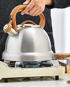 Tea Kettle Stovetop Stove Top Whistling Coffee Kettles Stainless Steel Teakettle Teapot with Ergonomic Handle Hot Water Kettles Pour Over Kettle 3.5L - Image 3