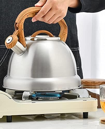 Tea Kettle Stovetop Stove Top Whistling Coffee Kettles Stainless Steel Teakettle Teapot with Ergonomic Handle Hot Water Kettles Pour Over Kettle 3.5L - Image 3