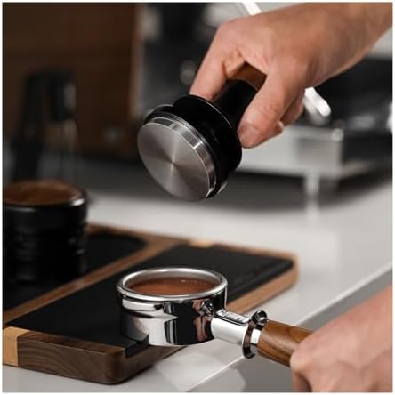 30lb Constant Pressure Coffee Tamper 51mm 53mm 58mm Espresso Flat Tampers With Calibrated Spring Loaded Barista Tool(58mm,Flat set) - Image 7