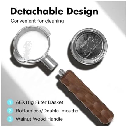 Compatible With E61, Compatible With Gaggia, 58MM Coffee Bottomless Portafilter Naked Double Spout, Espresso Machine Accessories Barista Tool(58mm For E61 AL) - Image 4
