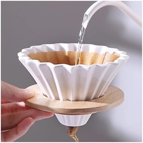 For 1-2 Cups Reusable Funnel Hydraulic Dripper Accessories,Coffee Dripper Ceramic Coffee Filter Cup Maker(Colorful) - Image 3