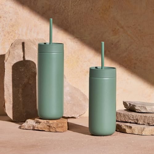 Fellow Carter Cold Ceramic Lined Tumbler 16 oz with Straw Lid, BPA-Free - Image 6