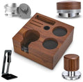 Breville Barista Express Accessories 6pcs – 54mm Spring Loaded Tamper, Coffee Distributor, WDT Tool, Grinder Trigger Dosing Funnel, Puck Screen & Tamping Station | Pro, Touch, Bambino Plus by KNODOS