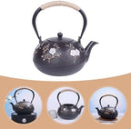 Cast Iron Tetsubin Tea Pot with Infuser Vintage Japanese Style Iron Teapot Sturdy Stovetop Safe for Loose Leaf Tea Brewing at Home Or Tearoom - Image 5