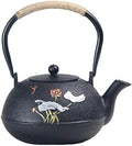 tetsubin Cast iron Tea Kettle workshop Healthy japanese Tea pot with Stainless Steel Infuser（40 oz） by Unknown