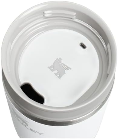STANLEY Cafe To Go Travel Mug 20 oz | Leakproof Two-Part Drink Through Lid | Tumbler Cup for Coffee, Tea and Drinks | Insulated Stainless Steel Coffee Mug | BPA-Free | Frost - Image 2