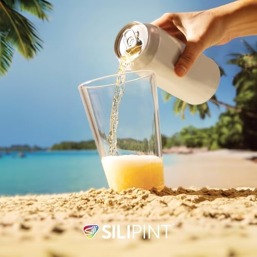 Silipint 2-Pack 16oz Silicone Pint Glass – Unbreakable, BPA-Free, Reusable Silicone Drinking Cup – Microwave & Freezer Safe – Stemless Glass for Coffee, Smoothies (Crystal Clear) - Image 6