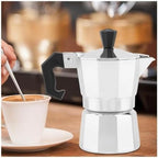 Aluminum Moka Pot 50-450ml Stovetop Espresso Maker Home Office Use - Image 4