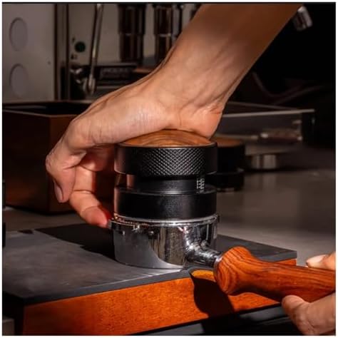 51 53 58.35mm Coffee Tamper Stainless Steel Adjustable Depth Calibrated Gravity Coffee Distributor Professional Barista Tools(58.35mm Gravity) - Image 4