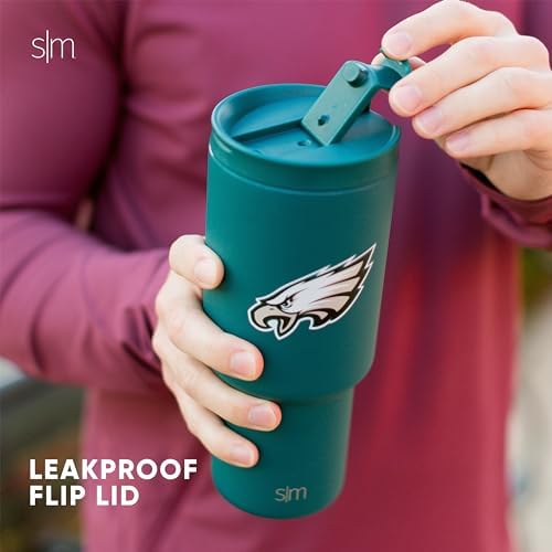 Simple Modern New England Patriots Tumbler with Flip Lid, Straw 30oz | NFL - Image 4