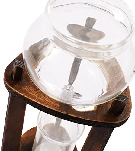 DYRABREST Ice Cold Brew Dripper Coffee Maker, Luxury Stainless Steel and Borosilicate Glass Coffee Maker with 600ml/20.29oz Capacity Quick Brew Drip Coffee Make for Café, Home and Office (Brown) - Image 6