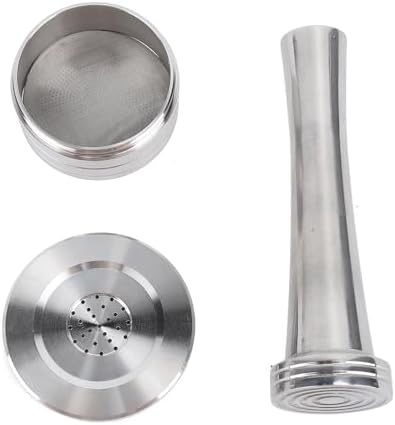 DAN&DRE Coffee Pod Filter, Safe Easy To Use Stainless Steel Easy To Reusable Coffee Pod for Machine (with Paper Filters Brush Spoon Press Hammer) - Image 7