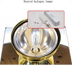 JITEM Cafetera Siphon Syphon Coffee Maker 3 Cup Halogen Lamp Heating Glass Siphon Vacuum Coffee Maker Manual Tabletop Siphon Pot 360ML for Coffee or Tea - Image 4