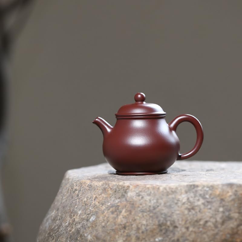 Tea Pots For Loose Tea 130ML Handmade Purple Clay Teapots Handmade Pot Raw Ore Zhu Mud Tea Maker Kettle Chinese Zisha Tea Set Drinkware Tea Infuser Pot - Image 2