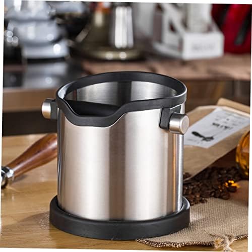 Anti Slip Espresso Grinds Waste Container Open Mouthed Stainless Steel - Image 4