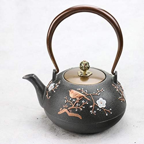 Cast iron teapot,classic tea kettle,Japanese Cast Iron Teapot Kettle, Tetsubin Tea Kettle Stovetop Safe for Loose Tea and Teabags, 1200ML - Image 4