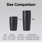 Owala SmoothSip Slider Insulated Travel Coffee Cup 12 oz Very Very Dark - Image 5