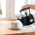 Tea Kettle Stainless Steel Teapot, Stainless Steel Teakettle for Stove Top with Heat Proof Ergonomic Handle 3.0 Quart - Image 6