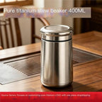 Pure Titanium Vacuum Tumbler, Double Wall Tea Infuser Cup for Office Gift - Image 2