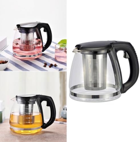 Glass Teapot Infuser Heat Resistant Ml with Stainless Steel - Image 3