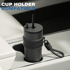 SDGA+ 24 oz Stainless Steel Tumbler with Lid and Straw, Insulated Water Bottle Leak Proof for Hot and Cold, Portable Travel Coffee Mug, Reusable Coffee Cup for Women, Black - Image 5