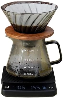 Digital Kitchen Scale with Timer Drip Espresso Scale 2 / 3kg / 0.1g High Rechargeable Portable Coffee Espresso Kitchen for Coffee Electronic Timer Portable - Image 2