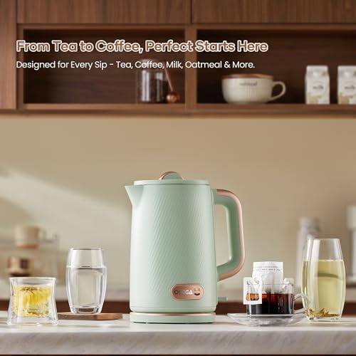 OLEGA Electric Tea Kettle: 1200W Fast Boil Electric Water Kettles 1.5L - Image 2