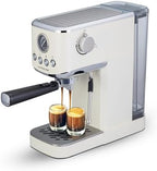 Epsilon Coffee Machine with Milk Frother, Compact 20-Bar Espresso Maker, Hot and Iced Coffee Maker with Removable Water Tank, Cold Brew Feature, and Steam Wand, 1.2L Capacity - Stainless Steel by Epsilon