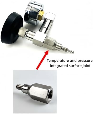 E61 semi-automatic coffee machine brew head pressure gauge and thermometer modification parts, upper thermometer, thermometer connector(Integrated connector) - Image 2