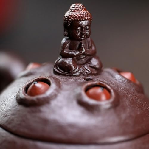 Tea Kettle Household Purple Sand Tea Maker Retro Step By Step Lotus Handmade Teapot Ceramic Tea Infuser - Image 3