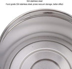 Food Storage Container, Vacuum Sealed Coffee Container, 304 Stainless Steel Coffee Canister, Press Type Airtight Food Storage Container with Lid for Coffee Beans Tea Nuts (1100ML - Image 7